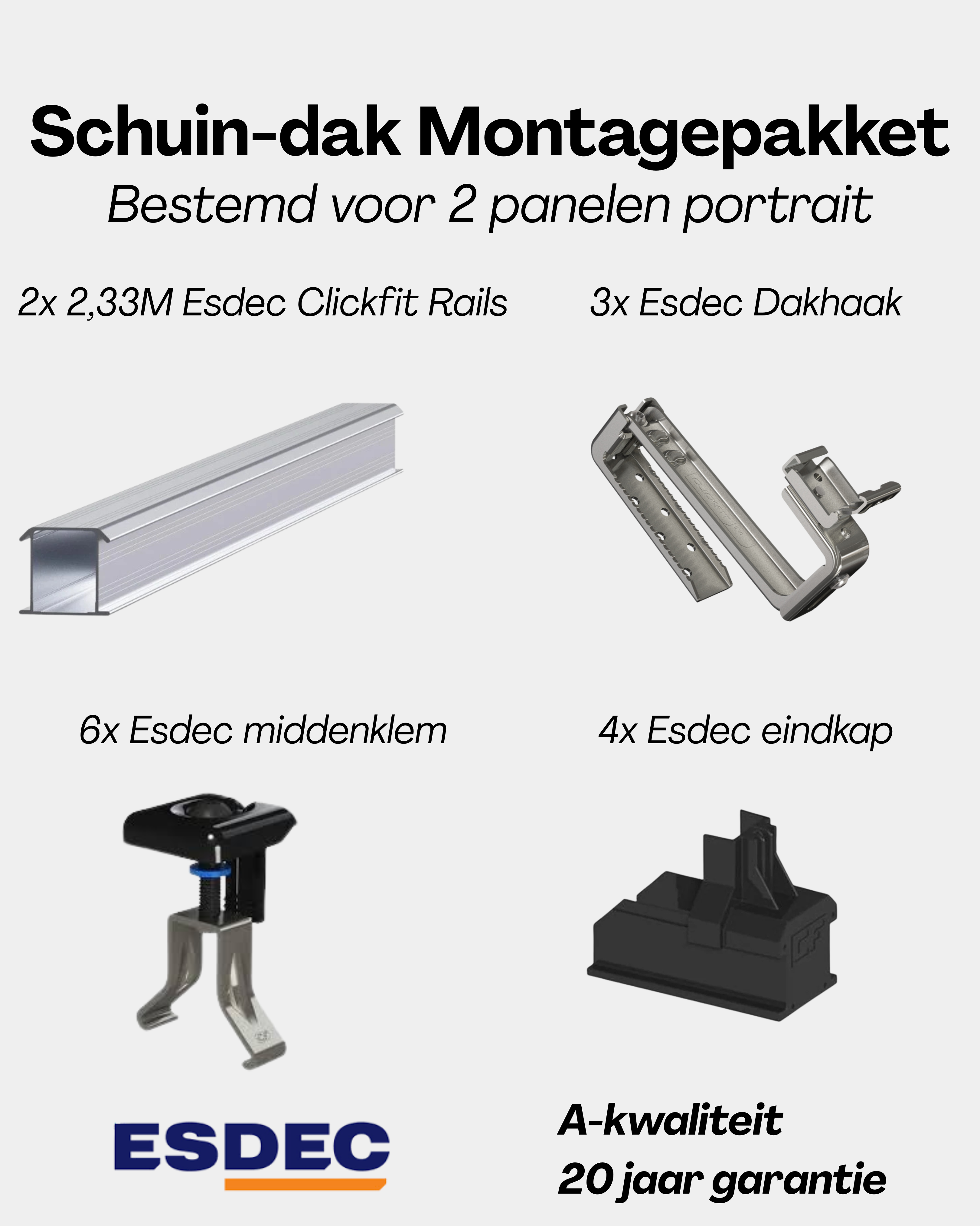 Plug en Play Marstek Zonnepaneel Pakket – 2 Panelen | JA-Solar 420 Wp Glas-Glas | Marstek Micro-Omvormer | Doe-het-Zelf Stopcontact
