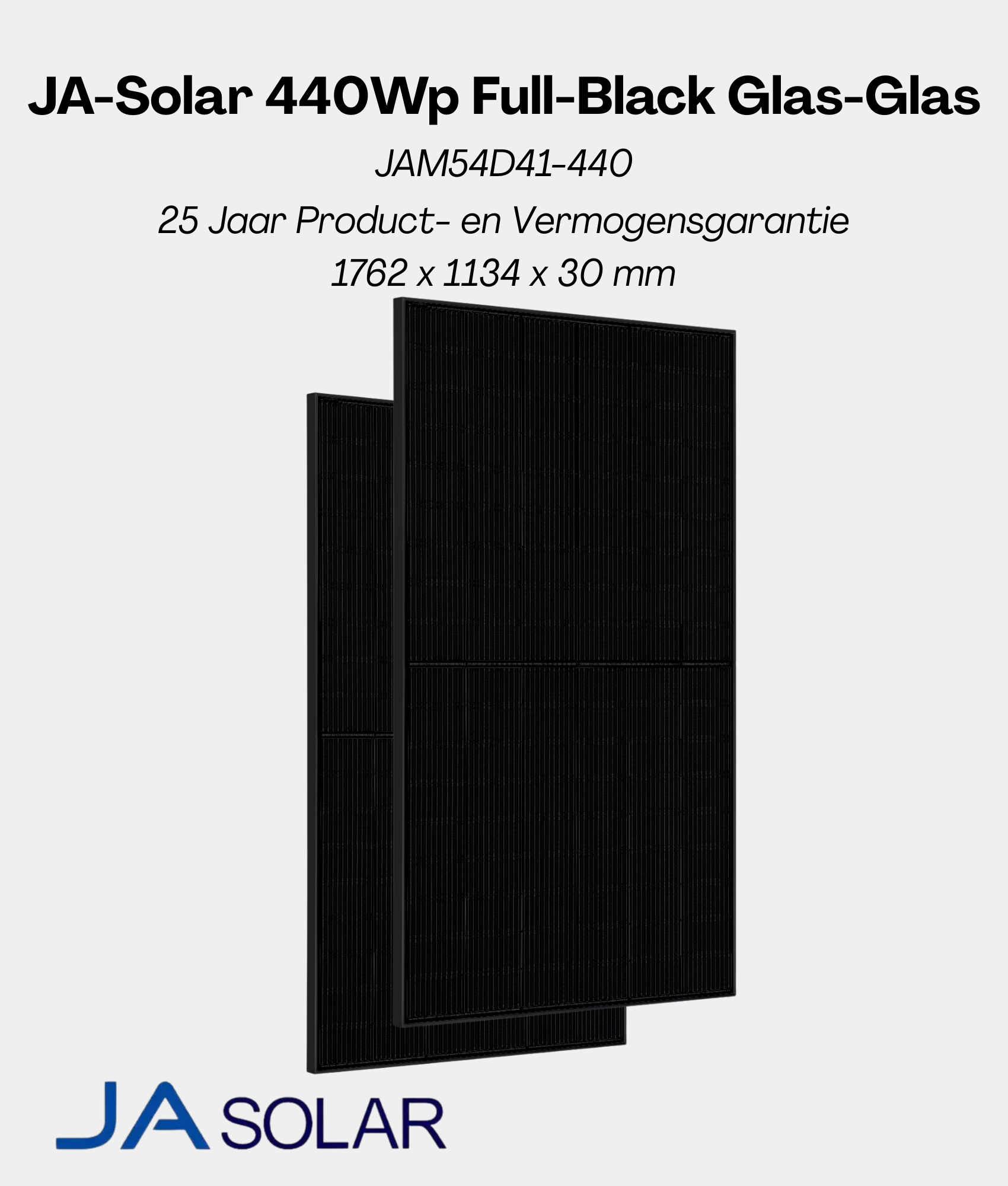 Plug en Play Marstek Zonnepaneel Pakket – 2 Panelen | JA-Solar 420 Wp Glas-Glas | Marstek Micro-Omvormer | Doe-het-Zelf Stopcontact