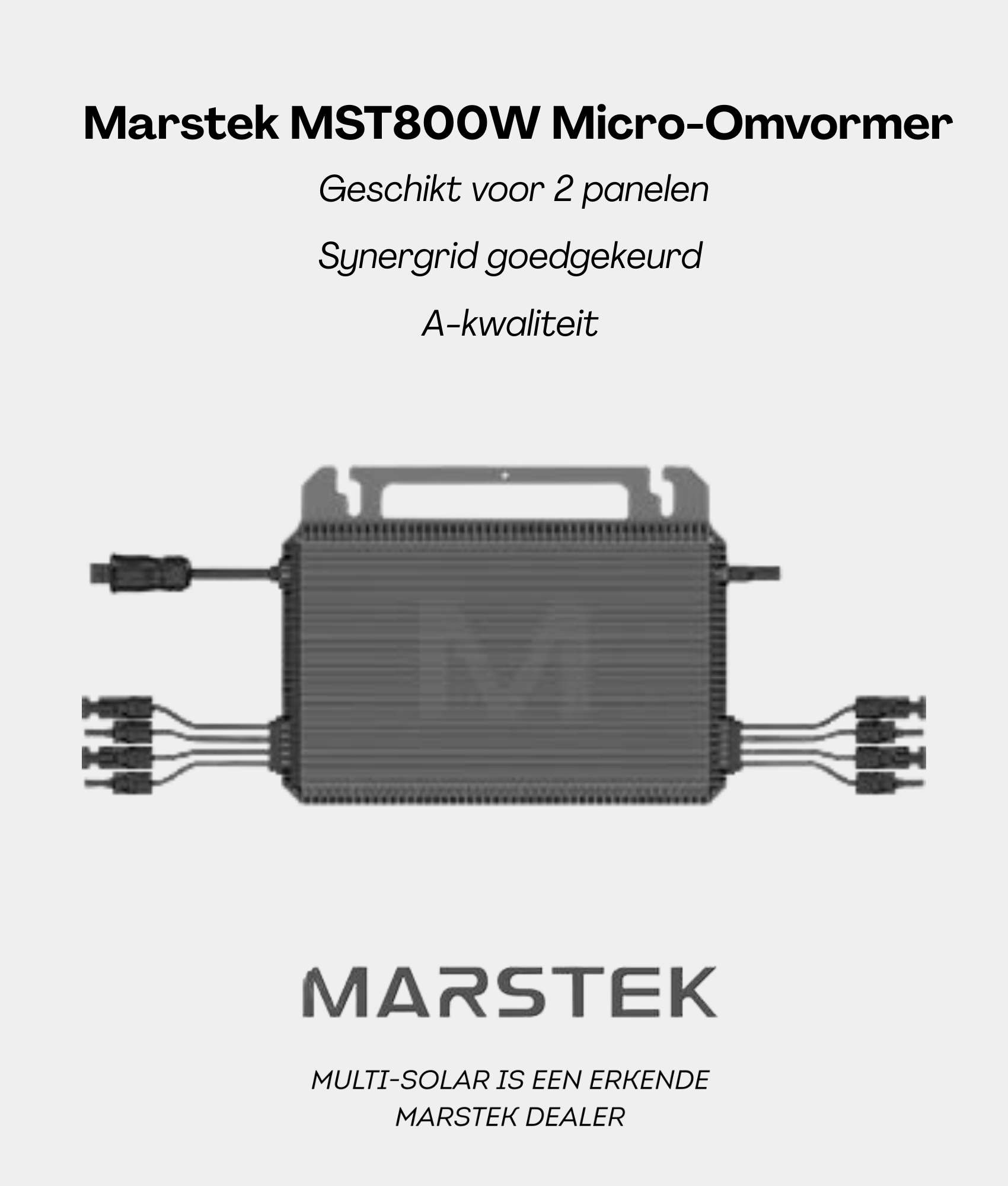 Plug en Play Marstek Zonnepaneel Pakket – 2 Panelen | JA-Solar 420 Wp Glas-Glas | Marstek Micro-Omvormer | Doe-het-Zelf Stopcontact